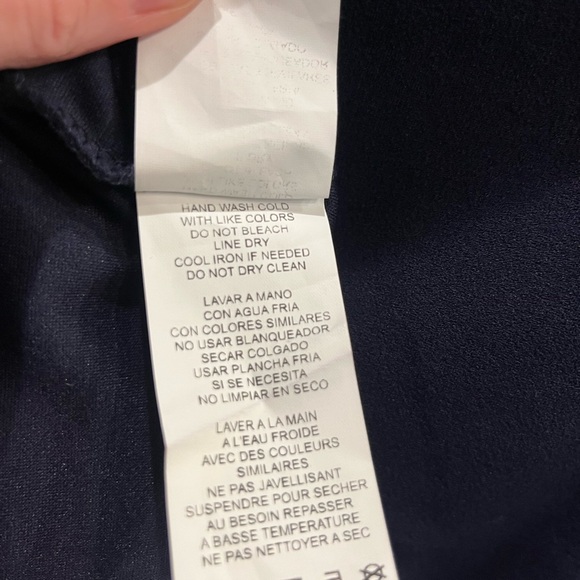 NWT Jump One-Shoulder Slim-Fitting Scuba-Crepe Sheath Mini Short Dress Navy XS - Picture 6 of 6